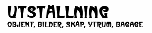 utställning